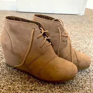 Beige Booties